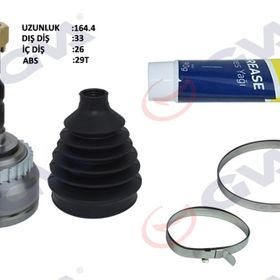 Gva 4490110K Vectra B 1.6İ-1.8İ-2.0İ 95-03 Absli 29 Diş 33X25x52 cm 164.5 mm Dış Aks Kafası