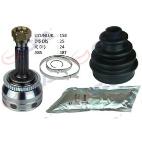 Gva 4491020K Hyundai İ-20 1.4CRDİ 08-15 90HP Absli 48 Diş 25X24x52.6 cm 158 mm Dış Aks Kafası