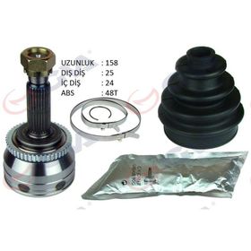 Gva 4491020K Hyundai İ-20 1.4CRDİ 08-15 90HP Absli 48 Diş 25X24x52.6 cm 158 mm Dış Aks Kafası