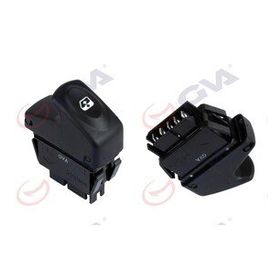 Gva 8011003 Sol Megane I-Clıo II 98-05 5 Fiş-Tekli Cam Açma Anahtarı