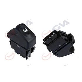 Gva 8011003 Sol Megane I-Clıo II 98-05 5 Fiş-Tekli Cam Açma Anahtarı