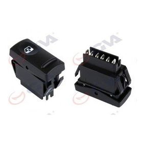 Gva 8012001 Ön Sağ Renault 19 -Master Tekli Cam Açma Anahtarı