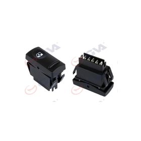 Gva 8012001 Ön Sağ Renault 19 -Master Tekli Cam Açma Anahtarı