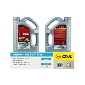 Gva 9920742 3 lt 75W80 API GL-5 Şanzıman Yağı