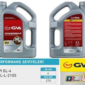 Gva 9920820 90W API GL-4 3 lt Şanzıman Yağı