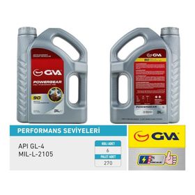 Gva 9920820 90W API GL-4 3 lt Şanzıman Yağı