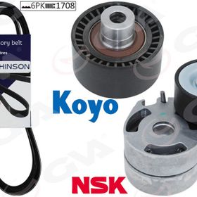 Gva K026PK1708 P206-Xsara 1.4HDİ-P407-Berlingo-C5- 1.6 HDİ Klimalı Kütüklü Alternatör Gergi Kiti
