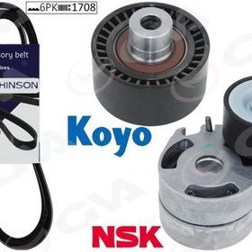 Gva K026PK1708 P206-Xsara 1.4HDİ-P407-Berlingo-C5- 1.6 HDİ Klimalı Kütüklü Alternatör Gergi Kiti