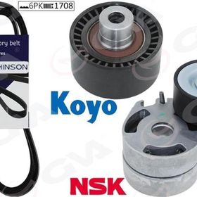 Gva K026PK1708 P206-Xsara 1.4HDİ-P407-Berlingo-C5- 1.6 HDİ Klimalı Kütüklü Alternatör Gergi Kiti