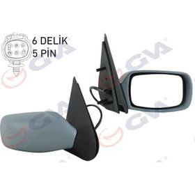 Gva VM-306EHPR Fiesta 96 Mazda 121 96 Elektrikli Isıtmalı Astarlı Konveks Sağ Dış Dikiz Aynası