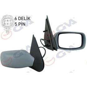 Gva VM-306EHPR Fiesta 96 Mazda 121 96 Elektrikli Isıtmalı Astarlı Konveks Sağ Dış Dikiz Aynası