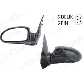 Gva VM-319EHPL Focus 98 Elektrikli Isıtmalı Astarlı Siyah Konveks 5 Fiş Sol Dış Dikiz Aynası