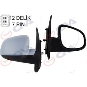 Gva VM-6132EHPAS Kangoo-Citan 13 Elektrikli Isıtmalı Sensörlü Astarlı Asferik 7 Fiş Sağ Dış Dikiz Aynası