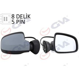 Gva VM-6802EHPR Duster 11 Elektrikli IsItmalI AstarlI Konveks 5 Fiş Sağ Dış Dikiz Aynası