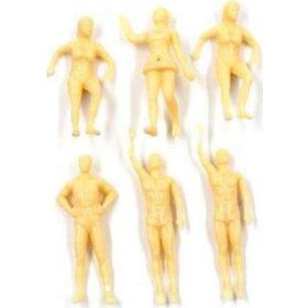 Gvn Art 1:50 Ölçek Boyasız Mayolu İnsan Figürü 6’lı N:SP50 Maket