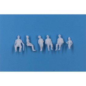 Gvn Art 1:87 Ölçek Boyasız Oturan İnsan 6 Adet N:P87-24S Maket