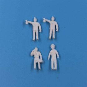 Gvn Art 1:87 Ölçek Figür İnsan Boyasız İşçi 4’lü Ölçü N:MC024-01 Maket