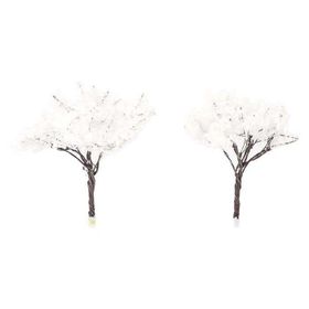 Gvn Art 202246 N:TC008-04 Metal Beyaz Yapraklı 90 mm Ağaç Maket