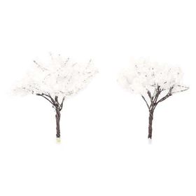 Gvn Art 202246 N:TC008-04 Metal Beyaz Yapraklı 90 mm Ağaç Maket