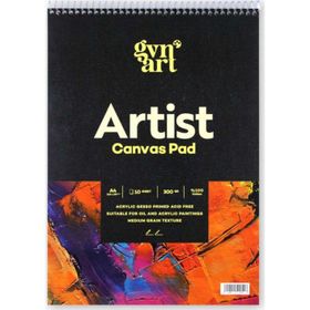 Gvn Art 300 gr A4 10 Yaprak Profesyonel Artist Canvas Pad Tuval Defter