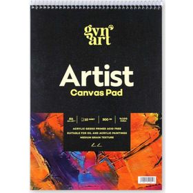 Gvn Art 300 gr A4 10 Yaprak Profesyonel Artist Canvas Pad Tuval Defter