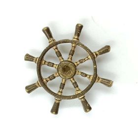 Gvn Art 5734349 Pirinç Gemi Dümen Çarkı 22 mm N:17A Maket