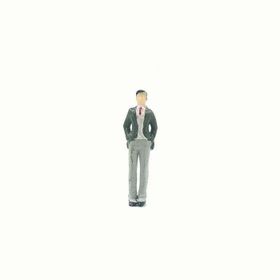 Gvn Art 5796856 Elleri Cebinde Takım Elbiseli Erkek Figür 1:25 73 mm N:03 Maket