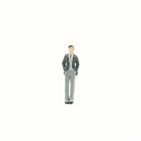 Gvn Art 5796856 Elleri Cebinde Takım Elbiseli Erkek Figür 1:25 73 mm N:03 Maket