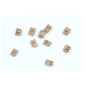 Gvn Art Gemi Ahşap Makara : Çift Dil Boyutu 3x4x5 mm 10 Adet Palanga N:13M Maket