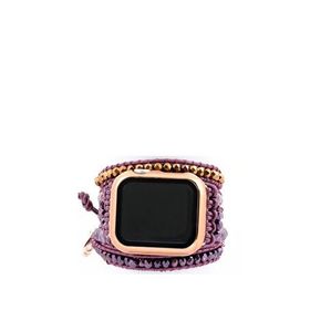 Gwelry Emily Wrap 38/41 mm Apple Watch Uyumlu Mor Kadın Akıllı Saat Kordon