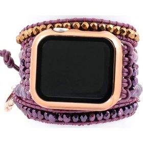 Gwelry Emily Wrap 38/41 mm Apple Watch Uyumlu Mor Kadın Akıllı Saat Kordon