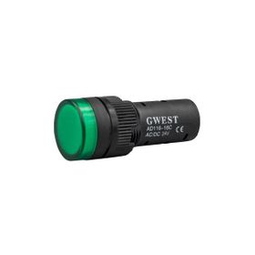Gwest 16-24V-Y 24V 16 mm Yeşil Led'li Sinyal Lambası