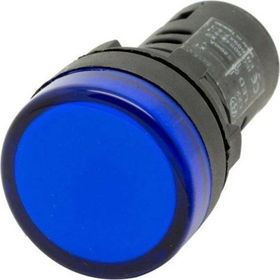 Gwest 16-M 220V 16 mm Mavi Led'li Sinyal Lambası