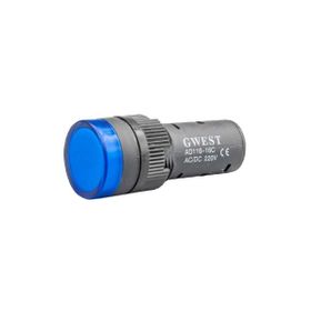 Gwest 16-M 220V 16 mm Mavi Led'li Sinyal Lambası