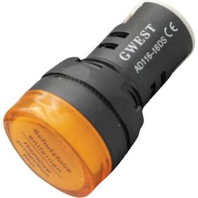 Gwest 16-S 220V 16 mm Sarı Led'li Sinyal Lambası