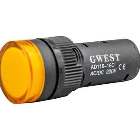 Gwest 16-S 220V 16 mm Sarı Led'li Sinyal Lambası