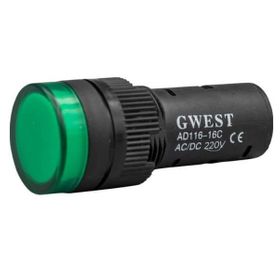 Gwest 16-Y 220V 16 mm Yeşil Led'li Sinyal Lambası
