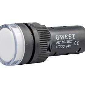 Gwest 16C-24V-B 24V 16 mm Beyaz Ledli Sinyal
