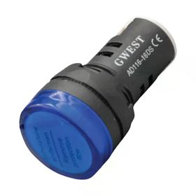 Gwest 16C-24V-M 24V 16 mm Mavi Ledli Sinyal