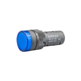 Gwest 16C-24V-M 24V 16 mm Mavi Ledli Sinyal
