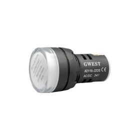 Gwest 22-24V-B 24V 22 mm Beyaz Led'li Sinyal Lambası