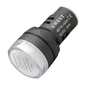 Gwest 22-B 220V 22 mm Beyaz Led'li Sinyal Lambası