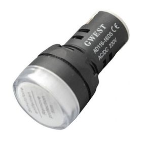 Gwest 22-B 220V 22 mm Beyaz Led'li Sinyal Lambası