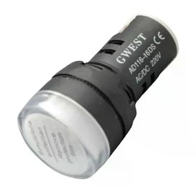 Gwest 22-B 220V 22 mm Beyaz Led'li Sinyal Lambası