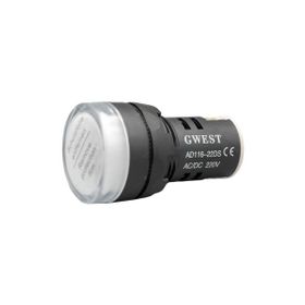 Gwest 22-B 220V 22 mm Beyaz Led'li Sinyal Lambası