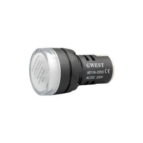 Gwest 22-B 220V 22 mm Beyaz Led'li Sinyal Lambası
