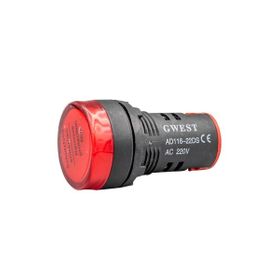 Gwest 22-K 220V 22 mm Kırmızı Ledli Sinyal Lambası