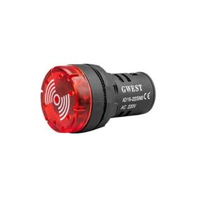 Gwest 22DS-K 220V 22 mm Kırmızı Ledli Sinyal