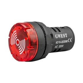 Gwest 22DS-K 220V 22 mm Kırmızı Ledli Sinyal