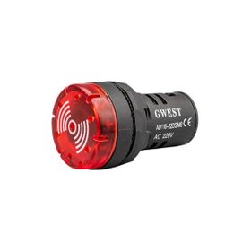 Gwest 22DS-MS 220V 22 mm Sesli Led Flaşör İkazlı Buzzer